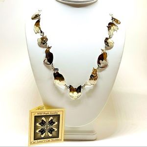 Vintage Wild Bryde Cat Necklace